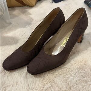 Salvatore Ferragamo Dark Brown Heels
